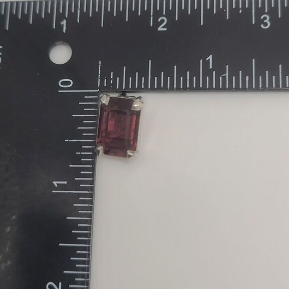 Vintage Christian Dior Earrings Purple Signed Clip Ons - Picture 7 of 8